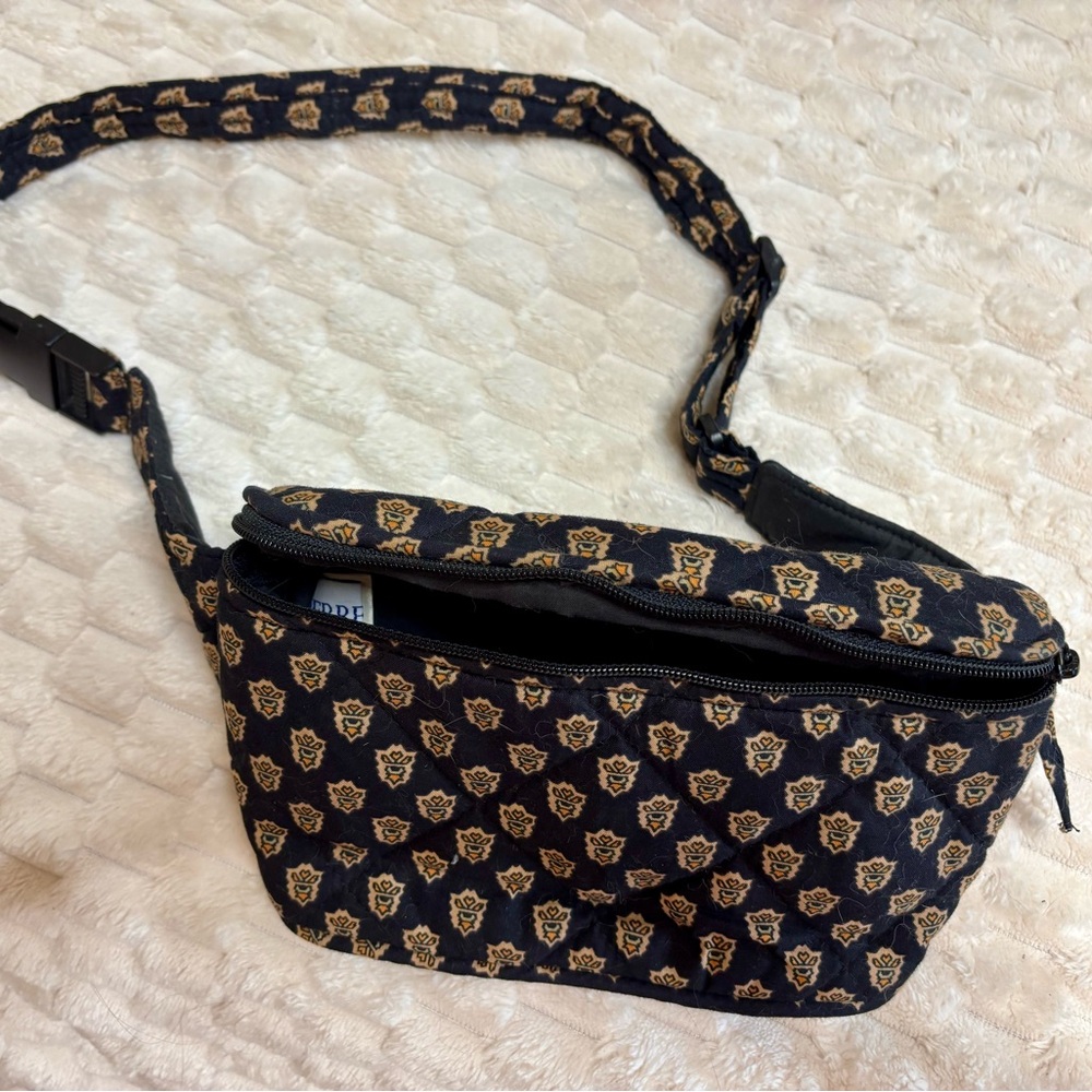 2 Stylish Pierre Deux/Paris Black and Blue Crossbody/waist  Bags
